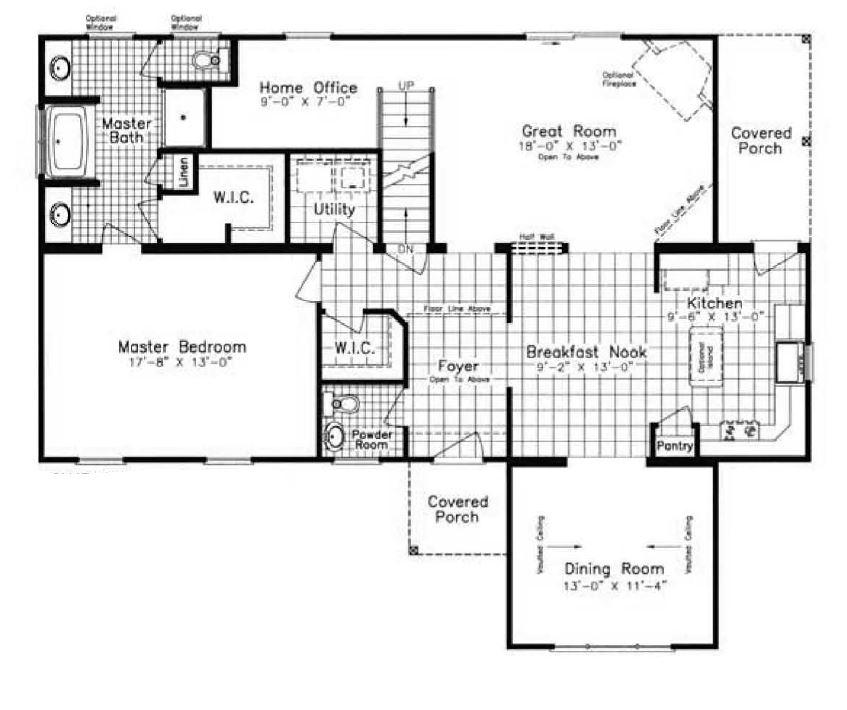 Winchester NNA 2575 Square Foot Cape Floor Plan